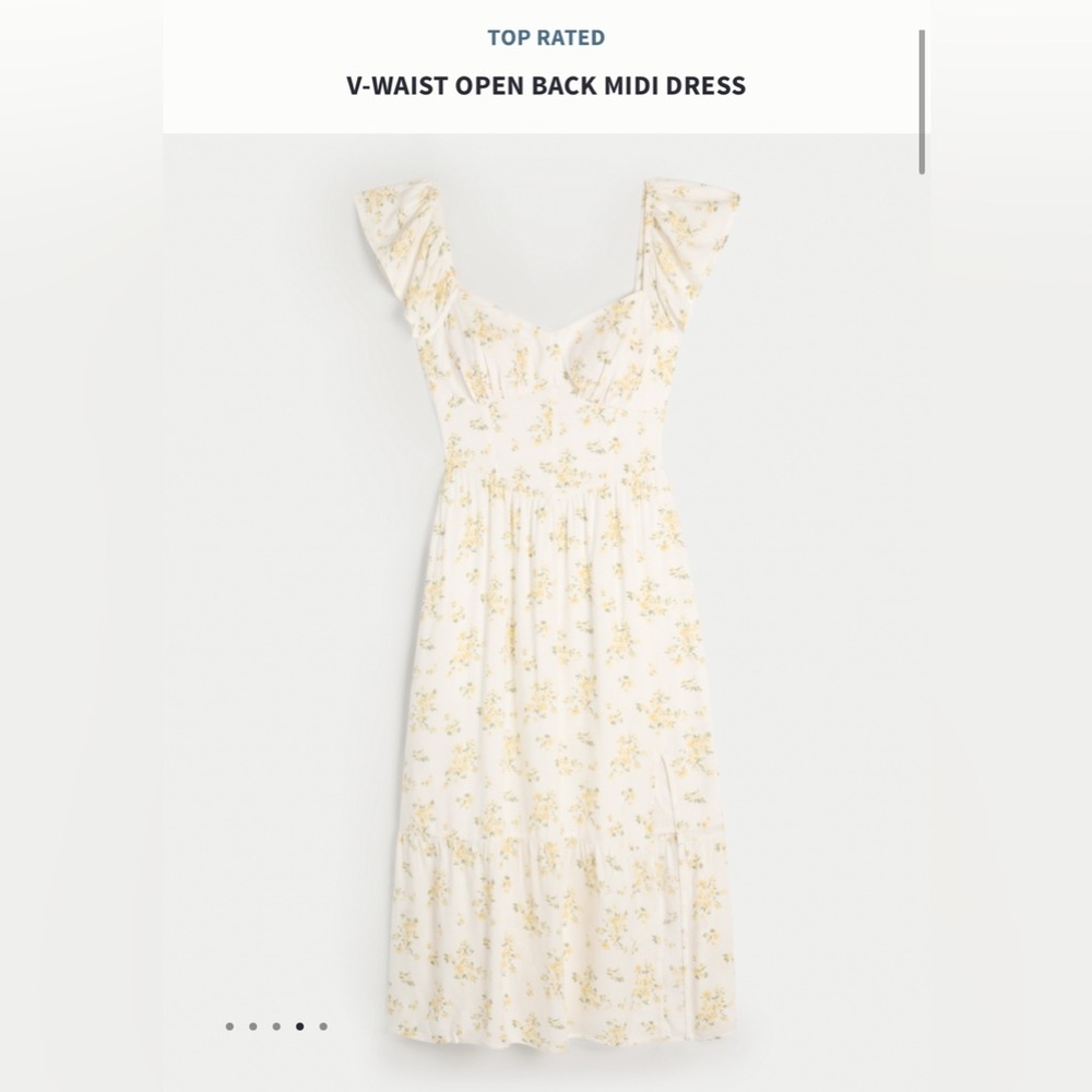 Hollister laced back midi dress